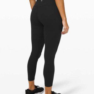 Lululemon Align Pant II Leggings 25" Inch Black Solid Size 2 Ankle 3/4 Tights